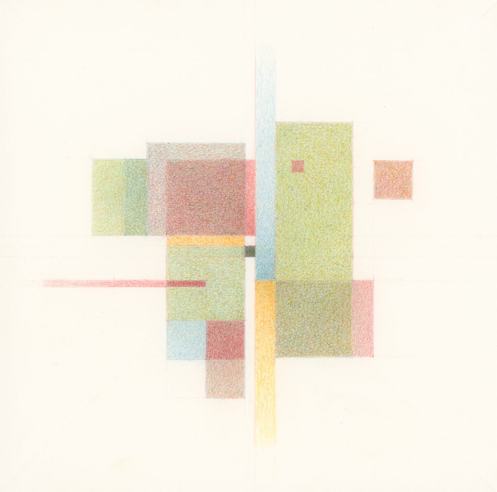 colored graphite original artwork by contempory artist sanda iliescu
