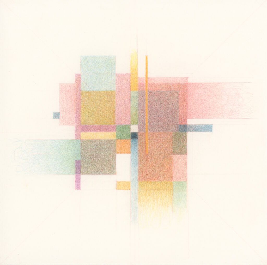 colored graphite original artwork by contempory artist sanda iliescu