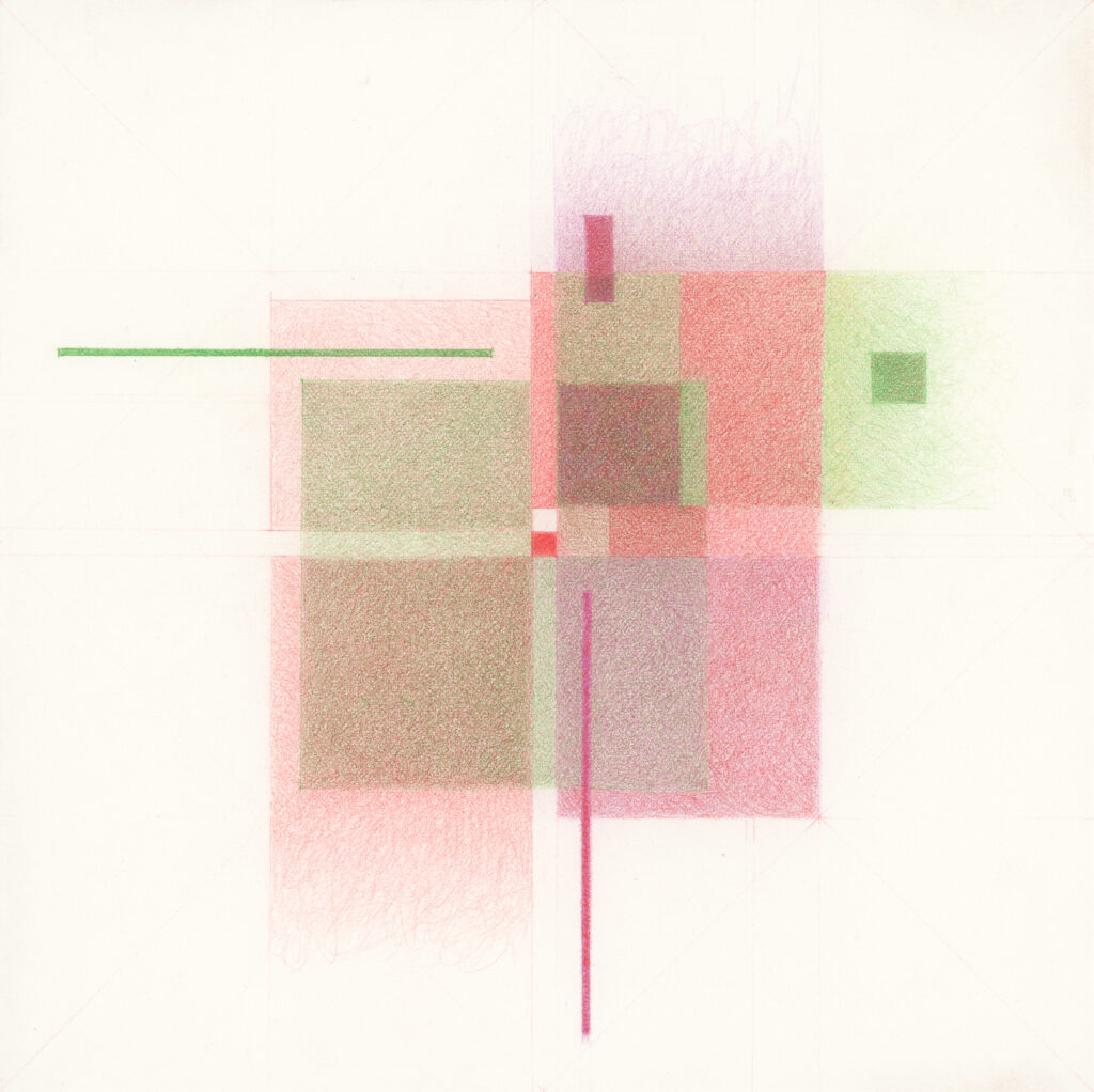 colored graphite original artwork by contempory artist sanda iliescu