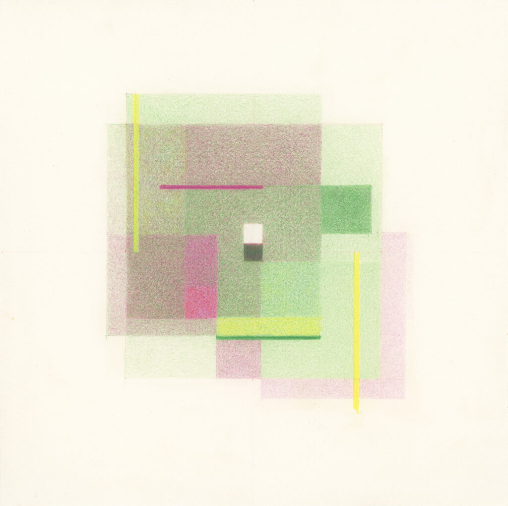 colored graphite original artwork by contempory artist sanda iliescu