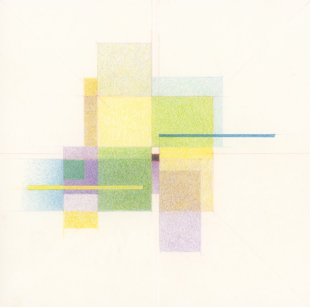 colored graphite original artwork by artist sanda iliescu