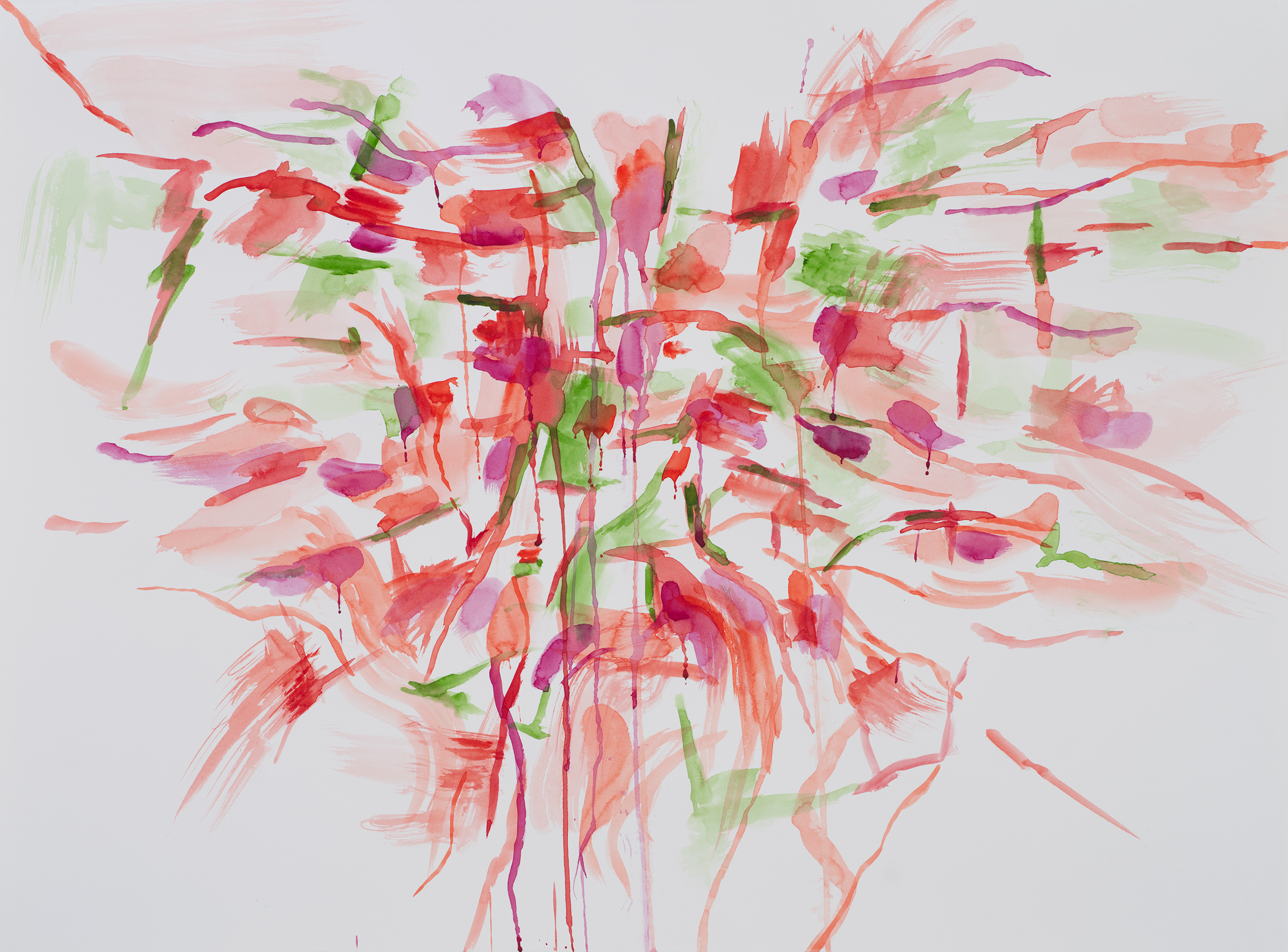 Watercolor on paper, painting by artist Sanda Iliescu