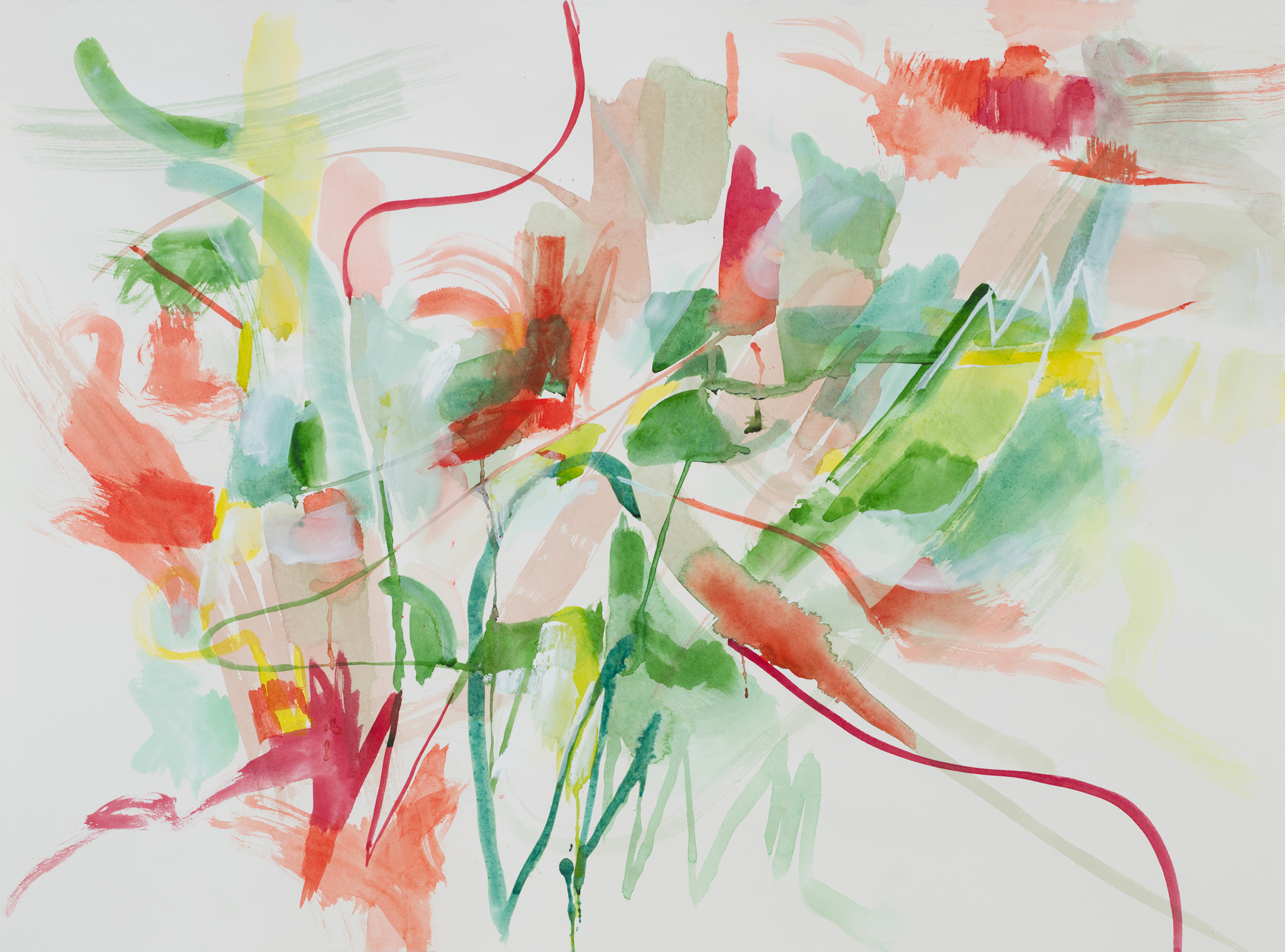 Watercolor on paper, painting by artist Sanda Iliescu