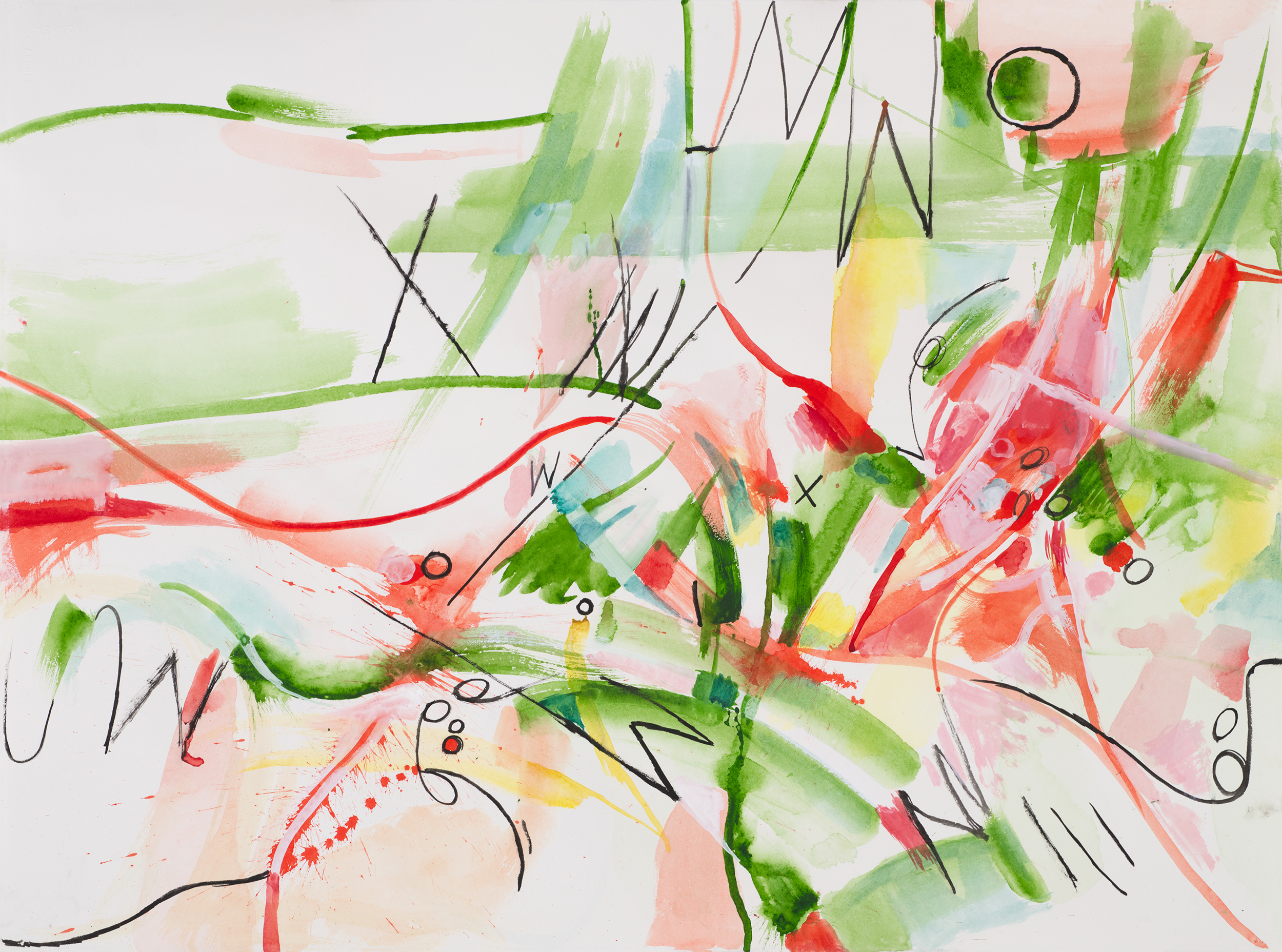 Watercolor on paper, painting by artist Sanda Iliescu