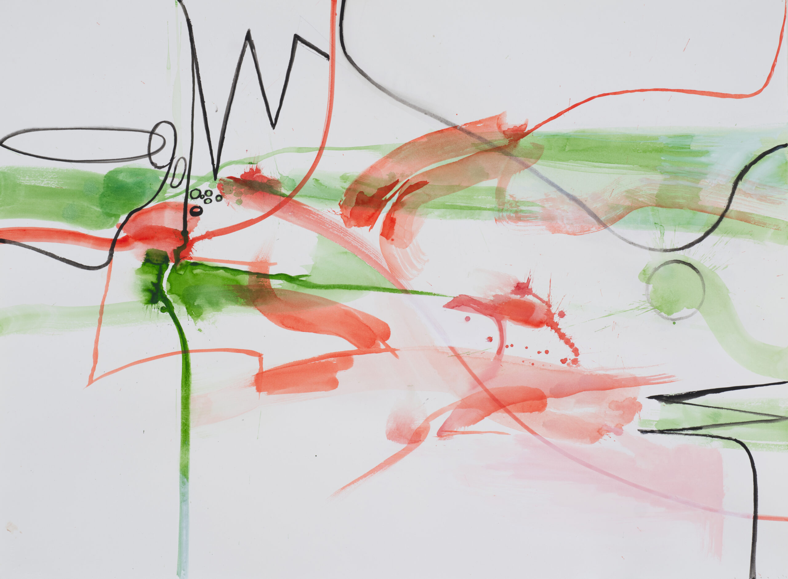 Watercolor on paper, painting by artist Sanda Iliescu 2024