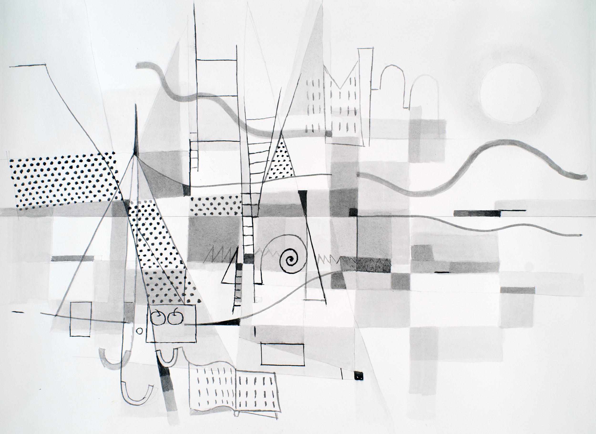 City in the Sky series by contemporary artist Sanda Iliescu.