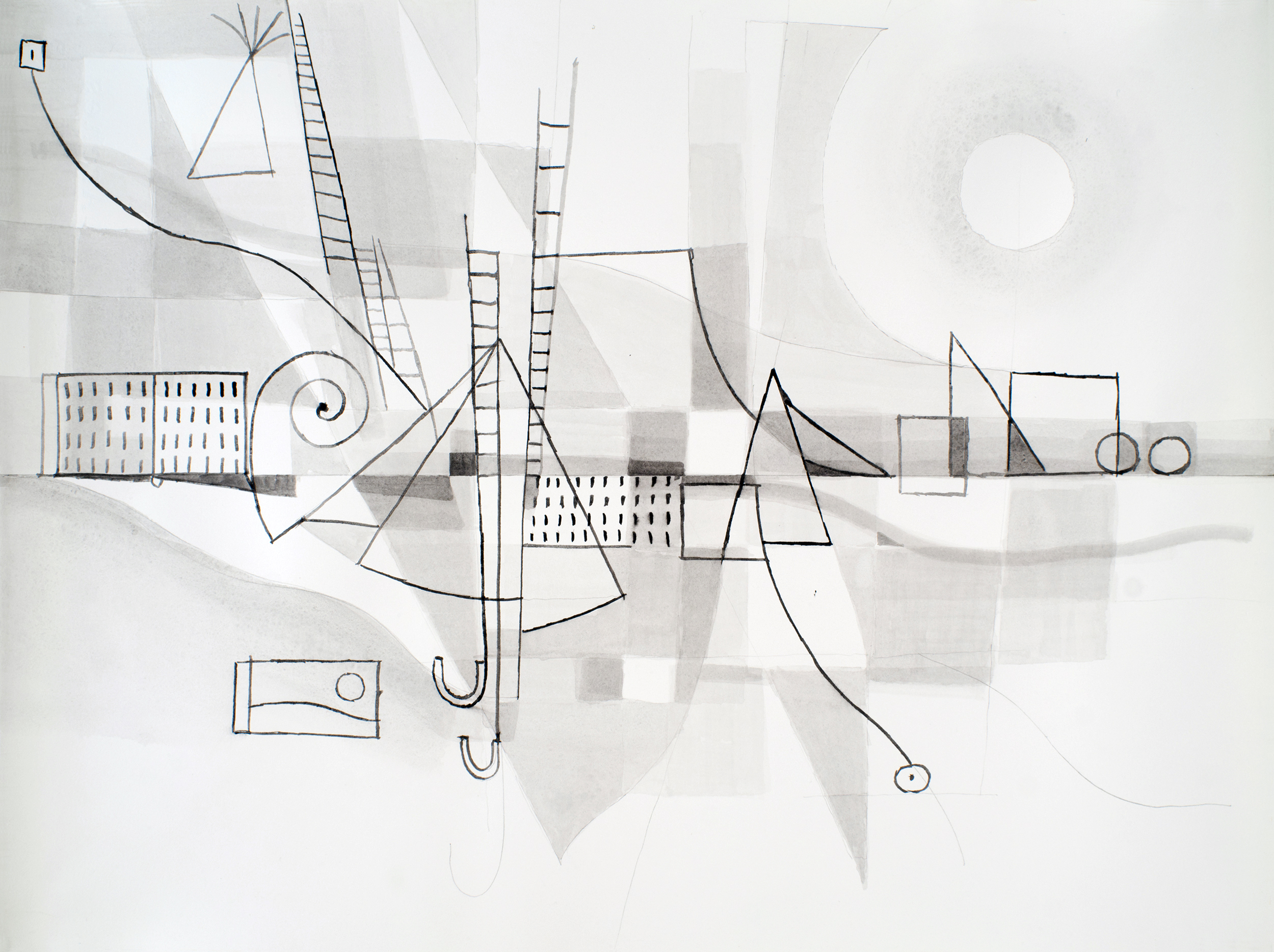 City in the Sky series by contemporary artist Sanda Iliescu.