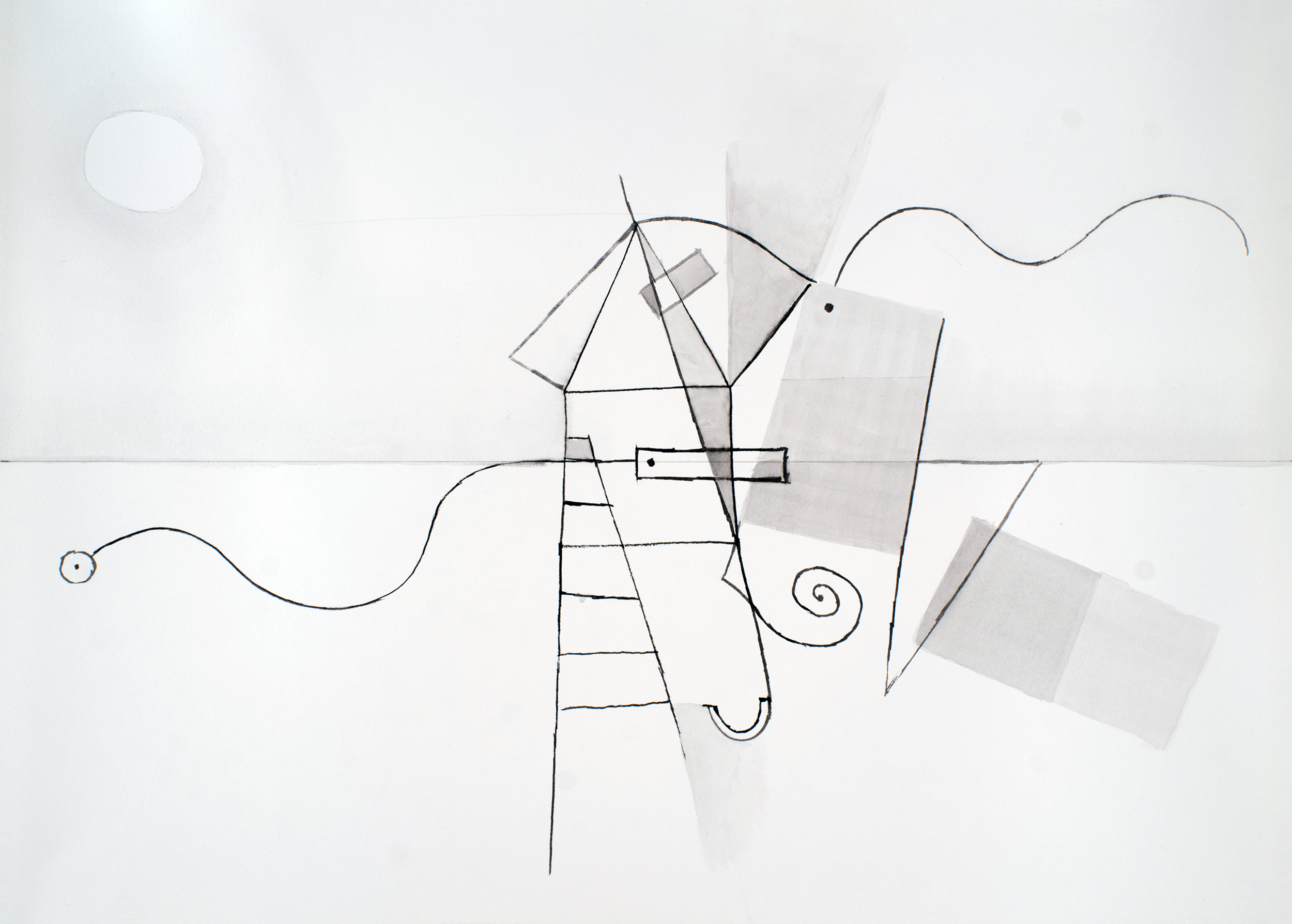 City in the Sky series by contemporary artist Sanda Iliescu.
